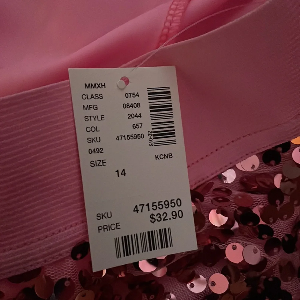 *HOST PICK* Pink sequin Justice skort size 14 (kids) - Picture 3 of 3